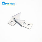 Tungsten Carbide Industrial Cutting Blades 34x16x1mm With 2 Small Round Holes