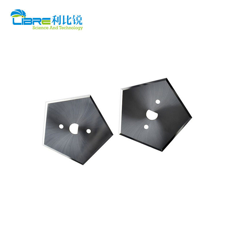 HRA89 Hardness Tungsten Carbide Pentagonal Knife with Double-sided 5 Cutting Edges for Industrial Slitter Blades 40.9mm
