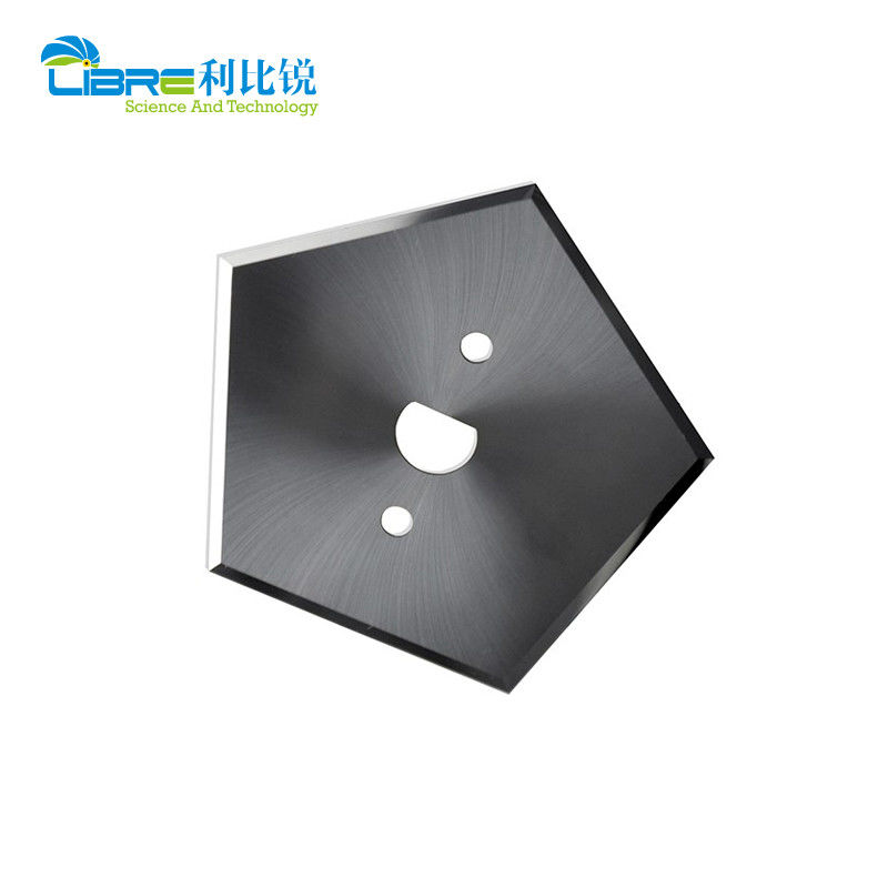 HRA89 Hardness Tungsten Carbide Pentagonal Knife with Double-sided 5 Cutting Edges for Industrial Slitter Blades 40.9mm