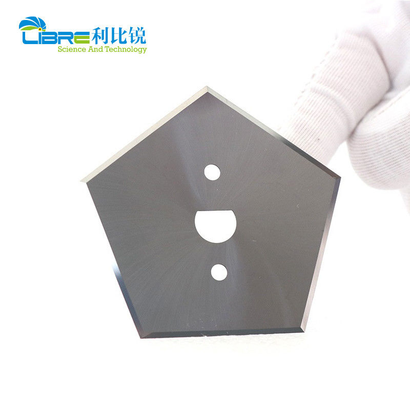 Tungsten Carbide Pentagon Blade with 5 Cutting Edges and 66.9mm Length Industrial Slitter Blades