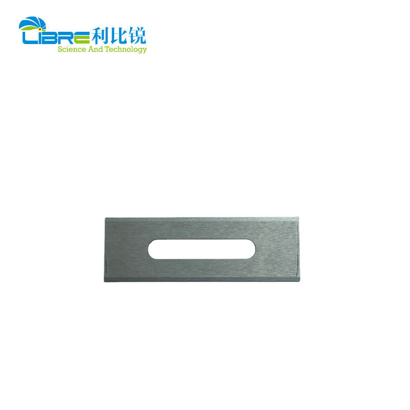 Tungsten Carbide 0.12mm 3 Hole Razor Blades For Plastic Film