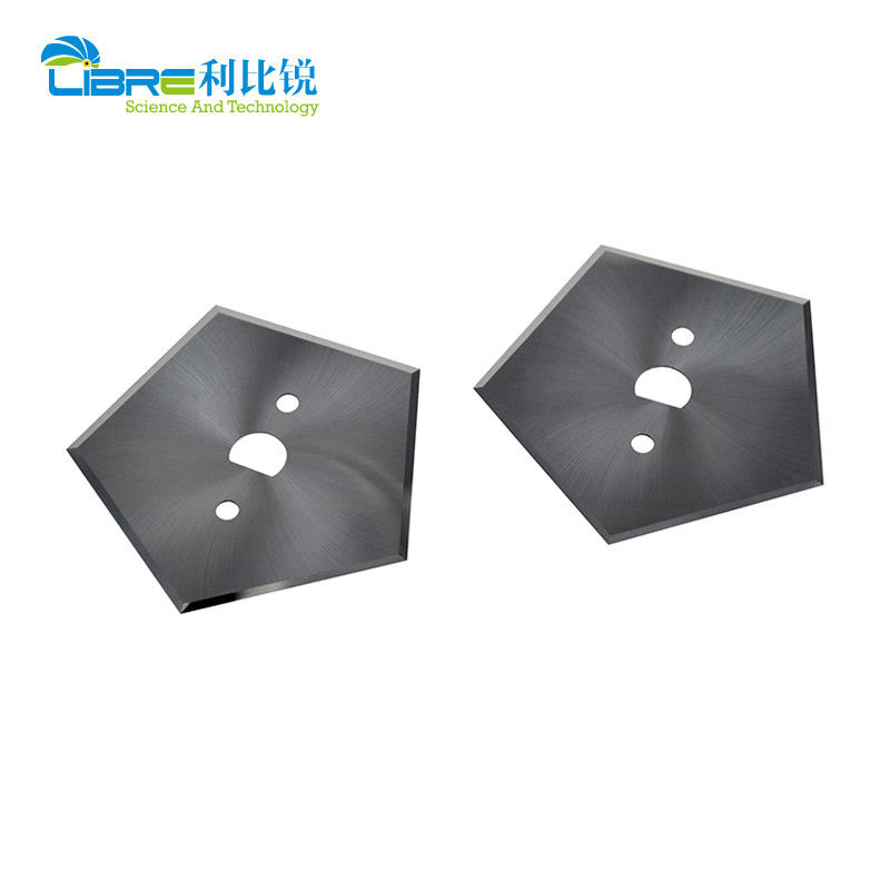 Tungsten Carbide Pentagon Blade with 5 Cutting Edges and 66.9mm Length Industrial Slitter Blades