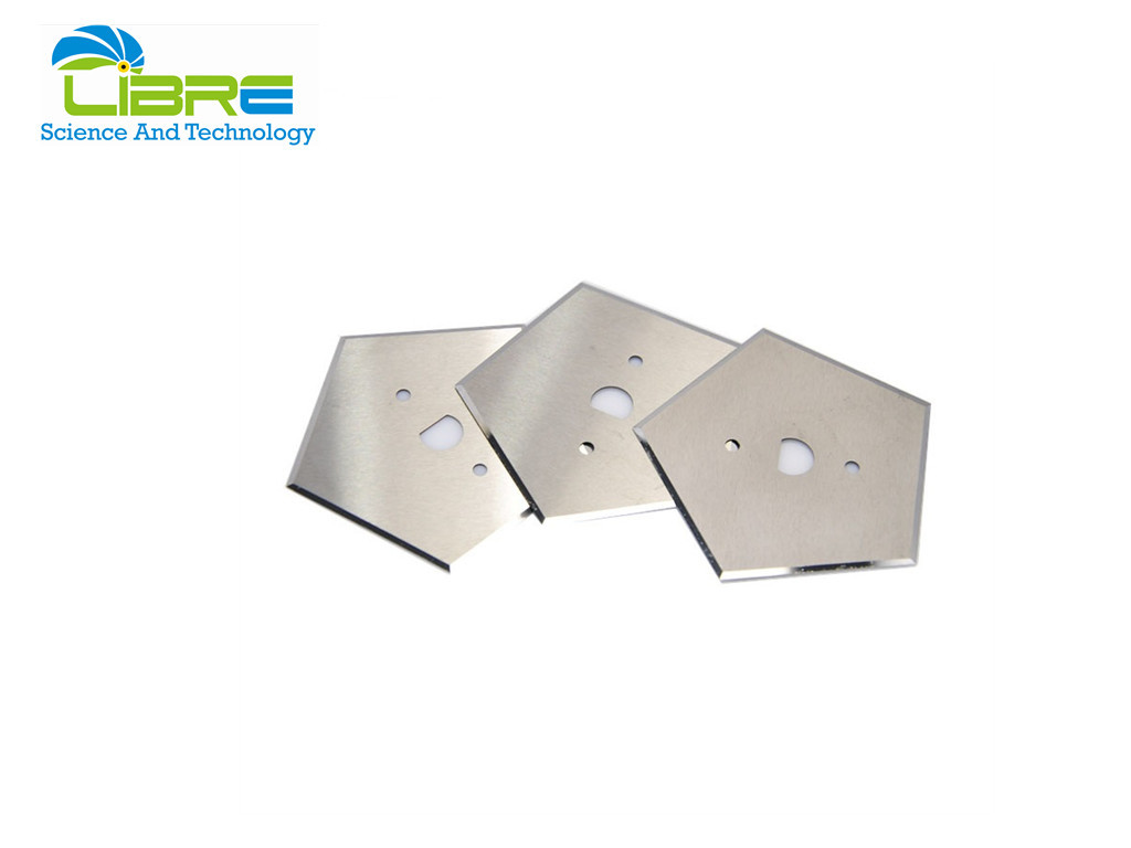 5 Cutting Edges Pentagon cutting knives Carbide Slitter Knives For Cement Woven Fabric