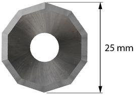 Fabric Cutting Machine OD25mm Decagonal Z50 Rotary Cutter Blades