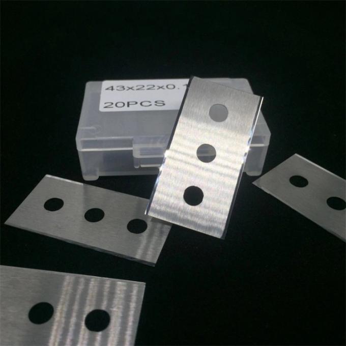 Double Edged 22mm Width 0.2mm Plastic Film Cutting Blade