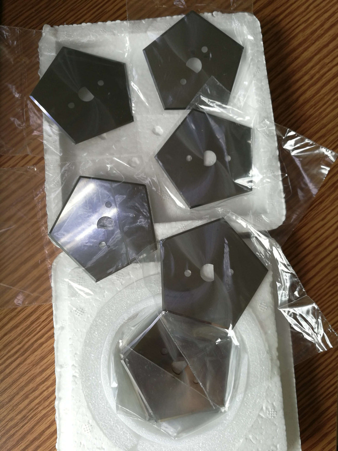 5 Cutting Edges Pentagon cutting knives Carbide Slitter Knives For Cement Woven
Fabric