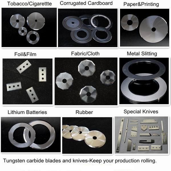 TCT Carbide Insert Round Disc Blade Circular Slitter Knife For Paper Cardboard
Cutting